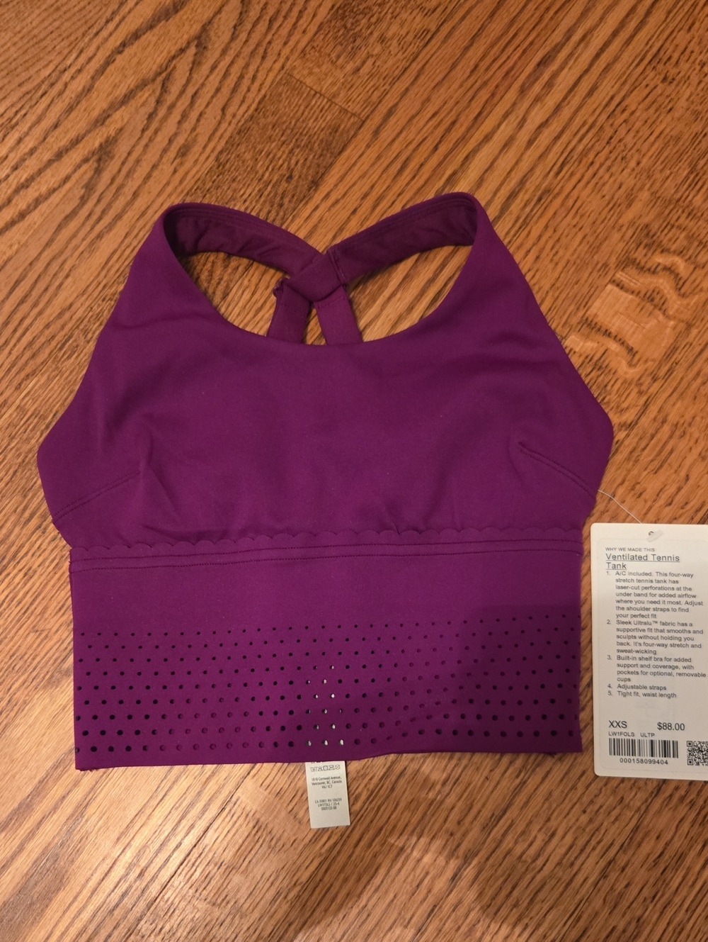 NWT Lululemon Ventilated Tennis Tank